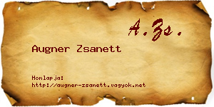 Augner Zsanett névjegykártya